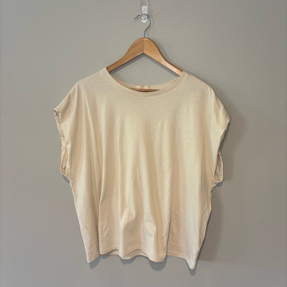 nuuds Cream Muscle Tee